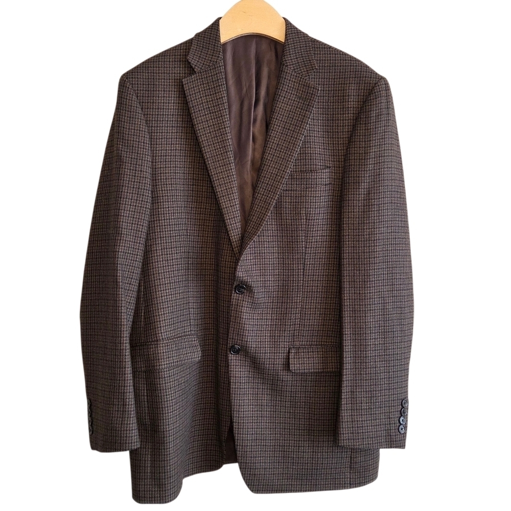 Lauren Ralph Lauren Men's Wool Plaid Blazer Sz 40L Old Money Preppy Classic